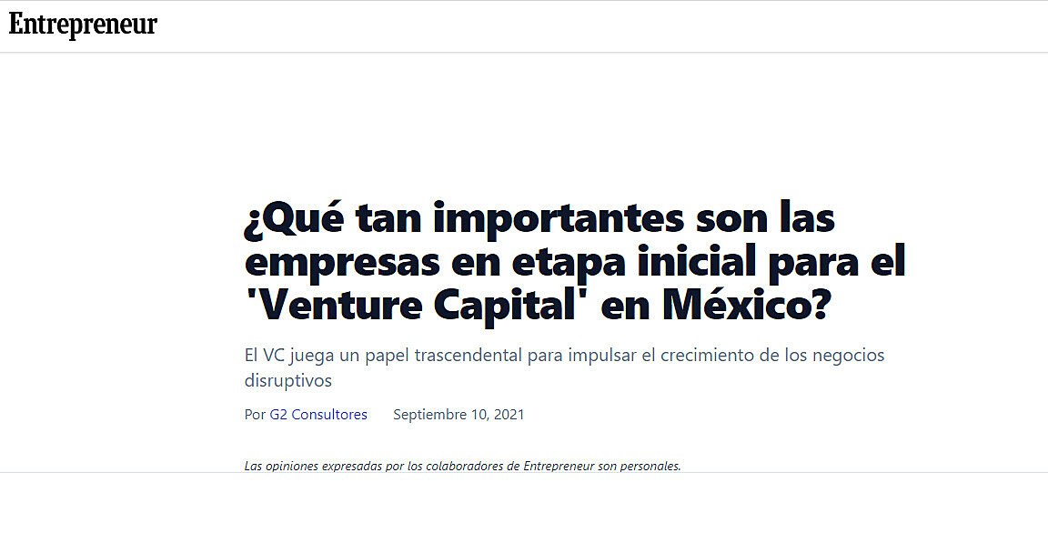 Qu tan importantes son las empresas en etapa inicial para el 'Venture Capital' en Mxico?